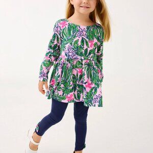 The “Roaring with Joy” Mini Adella Tunic & Legging Set by Lilly Pulitzer